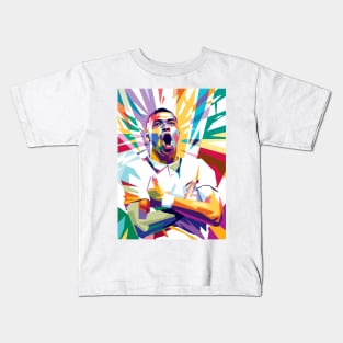 Kylian Mbappe illustration Kids T-Shirt